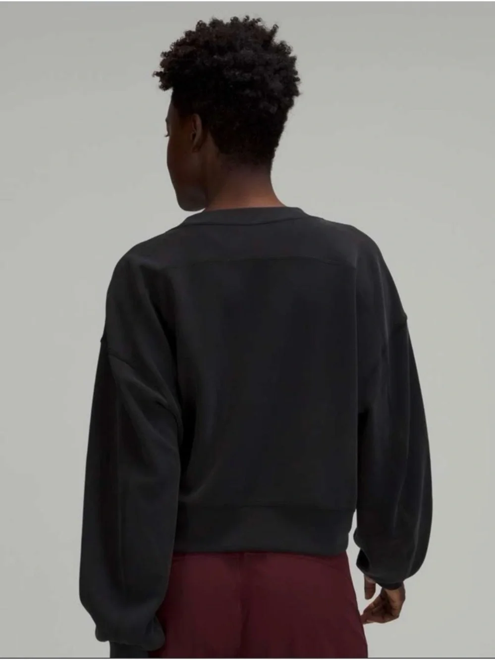 NWT Lululemon Perfectly Oversized Cropped Crew sweatshirt, S